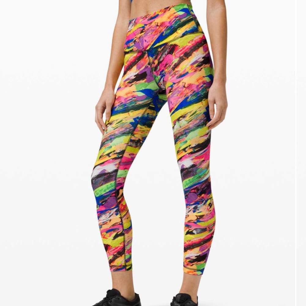 Lululemon wunder train crop high rise 25 inch 4